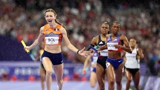 Fenomenale Femke Bol bezorgt 4x400 meter gemengde estafette goud op Olympische Spelen [upl. by Dahs202]