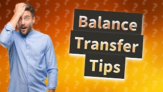 Is it OK to transfer balance from one credit card to another [upl. by Wallas]