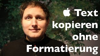 Mac Text ohne Formatierung kopieren und einfügen [upl. by Sire415]