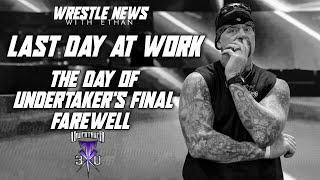 The Undertaker Farewell Backstage Moments  Last Day Of Work In WWE II Undertaker Retirement Moment [upl. by Nyssa]