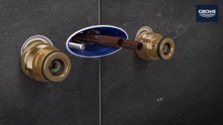 Installationsvideo GROHE Rainshower System SmartControl AufUnterputz Kombination [upl. by Gayn]