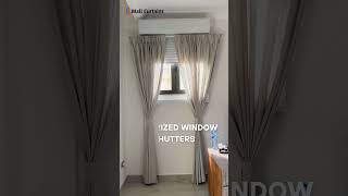 Motorized Window Shutters Installation by Wall Curtains Team shorts shutters [upl. by Jeb239]