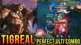 Global Tigreal   Tigreal best tank Mobile legends [upl. by Adikam]