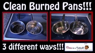 3 Ways to Clean Burned Pots and Pans [upl. by Barrington]