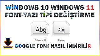 Windows 1110 FontYazı Tipi Nasıl değiştirilir  Varsayılan Fonta Nasıl Geri Döner 2 Farklı Yöntem [upl. by Alfredo]