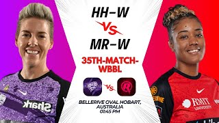 HBHW vs MLRW WBBL 2024 35th Match Prediction Melbourne Renegades Women vs Hobart Hurricanes Women [upl. by Adnalram]