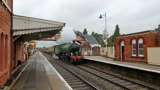 61306 mayflower steam locomotive passing Codsall 10123 [upl. by Attenehs]