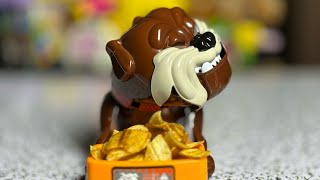 Mad Dog beware dont get his favorite Banana Chips ASMR 😂😁 scary dog funnytoy asmr toys [upl. by Severn806]