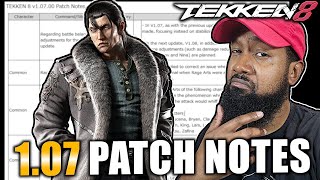 Reviewing the TEKKEN 8 107 Patch Notes DRAGUNOV BUFFED [upl. by Leverick]