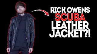 This jacket is NOT WHAT YOU THINK Rick Owens Tunic Tee amp Scuba Leather Jacket [upl. by Cyler]