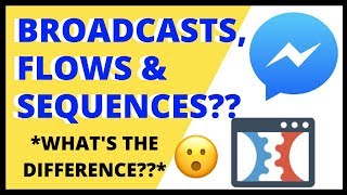 MANYCHAT BROADCASTS SEQUENCES amp FLOWS  Whats the Difference  ManyChat Tutorials [upl. by Meingoldas]