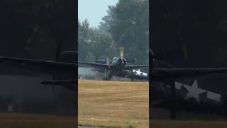 Grumman Bearcat takeoff and landing [upl. by Teilo]