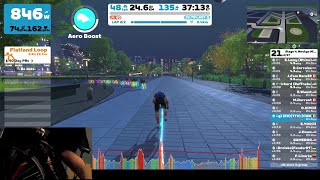 Zwift racing Sprinters Playground learning how to race Ep17 [upl. by Leisha]