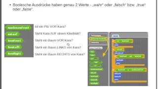 10 Boolesche Ausdrücke  Werte  Der Scratch  Kara  Simulator [upl. by Millan]