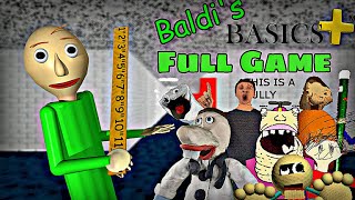 Baldis Basics Plus V04  NEW CHARACTER  Full Game Walkthrough  No Commentary [upl. by Lledniw]