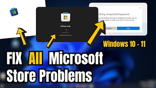 FIX Microsoft Store Not Downloading Apps or Not Opening Problem Windows 10 and 11 2023 [upl. by Etnovaj]