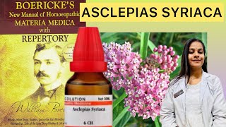 asclepias syriaca homeopathic mother tincture in Hindi [upl. by Sarid]