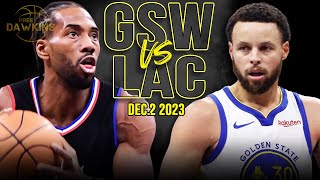 Golden State Warriors vs Los Angeles Clippers Full Game Highlights  December 2 2023  FreeDawkins [upl. by Nauqram494]