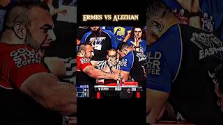 🥶 Ermes vs Alizhan best hook 🔥💪 shorts armwrestling power strength edit [upl. by Xylon214]