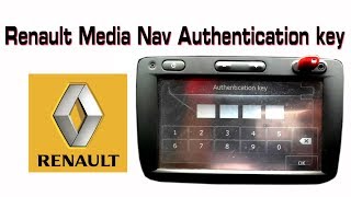 Renault Medianav Authentication key [upl. by Lepley298]