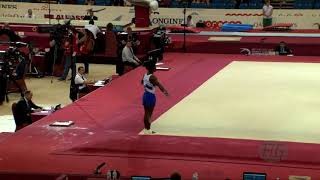 LARDUET Manrique CUB  2018 Artistic Worlds Doha QAT  Qualifications Floor Exercise [upl. by Nolram]