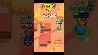 PIPER SONG TUTORIAL 😶 brawlstars brawlstarsmemes brawlstarsfunny shorts [upl. by Jump]