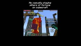 Casually playing cubecraft 💀 minecraft minecraftcubecraft [upl. by Drexler218]