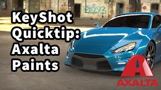 KeyShot Quicktip Axalta Paints [upl. by Ardnusal]