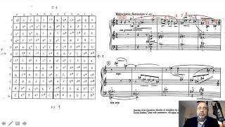 12 Tone Music Part 4 of 4 Analysis using a Matrix [upl. by Alahs]