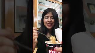 I Tried Nong Shim Red Super Spicy Cup Noodles  Is This Spicy Or Not foodshorts foodreview [upl. by Yltnerb]