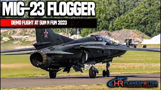 Mig23 Flogger Unleashed Afterburner Thrills at Sun n Fun Airshowquot [upl. by Valer967]