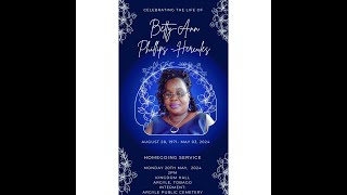 Homegoing for BettyAnn Phillips Hercules August Monday 200pm [upl. by Hilleary576]