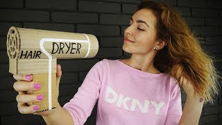 DIY Working Hair Dryer from Cardboard at Home [upl. by Gnuh]