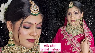 Bridal mekup step by step ♥️ bridal mekup tutorial for beginers  affordable product  in Hindi [upl. by Graybill]