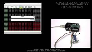 1Wire read 64bit ID and write DS2433 EEPROM with REVELPROGIS serial programmer [upl. by Miharbi918]