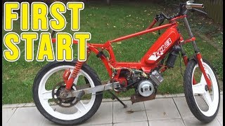 PT07 First start  Peugeot 103 RCX Build [upl. by Alioz]