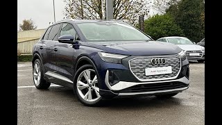 Approved Used Audi Q4 ETron Q4 S line 35 etron 12500 kW  Blackburn Audi [upl. by Cariotta]