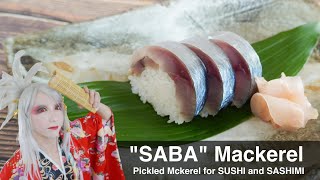 Sushi Roll  Traditional Japanese Food  Mackerel Sushi marinated in vinegar [upl. by Ttihw531]