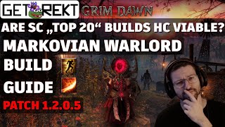 Grim Dawn Build Highlight  Markovian Warlord  SC quotTOP 20quot [upl. by Anaahs]