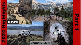 The Best of 2024 Part 1 with MinerBiker  Mountain Biking Adventures [upl. by Nylarej]