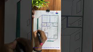 Isometric view Floor Plan with Proper Measurement home shorts house shortvideo [upl. by Adnilram]