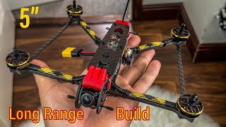 FPV Build video  5 inch Long Range [upl. by Elorac]