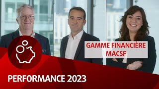 Assurance vie  performances 2023 des profils permanents et de la gamme financière MACSF [upl. by Stickney489]