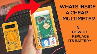 Whats Inside a Cheap Yellow Multimeter and How to Replace Its battery to Get Correct Readings [upl. by Marigolda313]