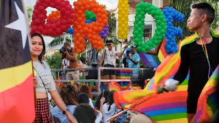 PRIDE Parade in Dili TIMORLESTE 🎉 🇹🇱 [upl. by Yenffit]