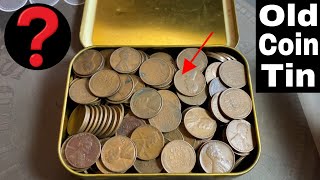 Yard Sale Find  An Old Tin Full of Wheat Pennies [upl. by Icart993]