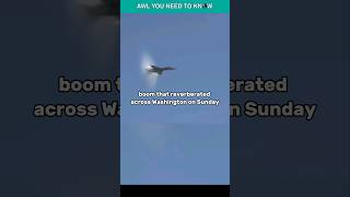 Sonic Boom Over Washington As F16 Fighter Jets Chase Unresponsive Aircraft shorts [upl. by Claiborne311]