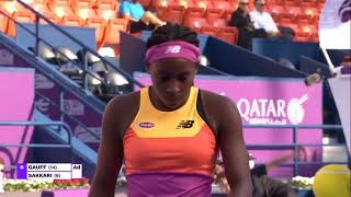 Coco Gauff vs Maria Sakkari  Qatar Open Quarter Final 2022  Full Match [upl. by Aziaf]