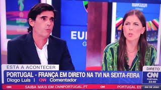 SOFIA OLIVEIRA TEM AFIRMAÇÃO POLÉMICA SOBRE RONALDO QUE ESTÁ A DIVIDIR OPINIÕES  CNN Euro 2024 [upl. by Balfour]