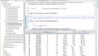 Container CloudSim Tutorial Configure using ECLIPSE IDE [upl. by Klotz]